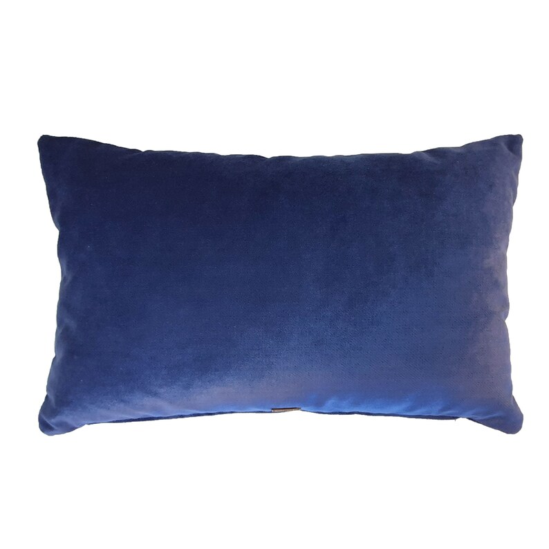 Royal Blue Velvet Decorative Pillow Cover Blue Velvet Throw Etsy