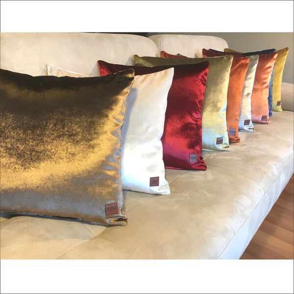 Metallic Gold Pillow Etsy