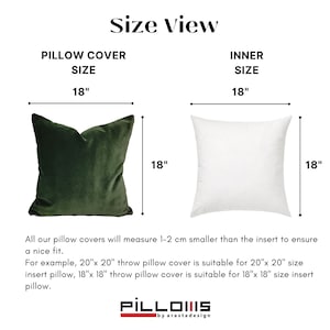 Throw Pillow Cover, Luxury Velvet Pillow Covers Any Size, Decorative Pillow Cases image 8