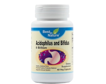 Acidophilus And Bifidus (8 Billion) Probiotic Supplement for Better Gut Balance*  | Best in Nature