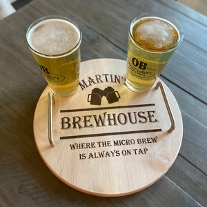 Beer Brewing Wooden Sign-Man Cave Sign-Wooden Sign-Custom Wood Sign-Customizable Brewer Gift-Wooden Serving Tray-Craft Brew Sign-Micro Brew