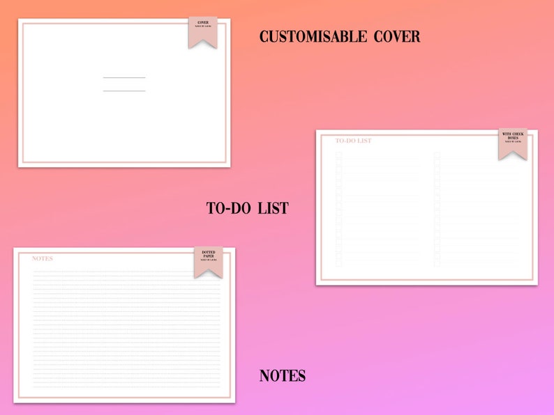 Printable Rose Gold Planner 2021 - Etsy
