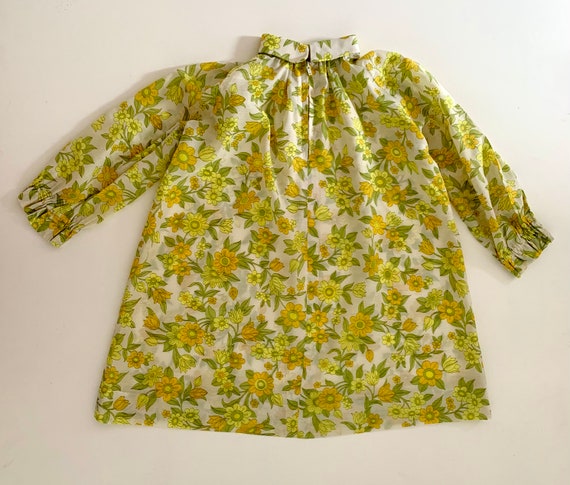 Vintage 1970s little girls floral summer dress, c… - image 7