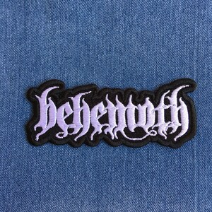 BEHEMOTH embroidered patch Belphegor Dimmu Borgir Marduk Hate Satyricon Immortal Vader Watain Dark Funeral Rotting Christ Gorgoroth Emperor