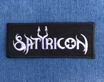 SATYRICON embroidered patch Immortal Emperor Gorgoroth Darkthrone Marduk Bathory Taake Dark Funeral Carpathian Forest Watain Enslaved Mgla