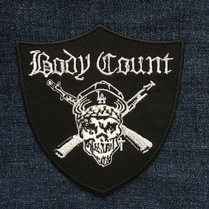 BODY COUNT embroidered patch Biohazard Suicidal Tendencies Downset Dog Eat Dog Clawfinger Agnostic Front Cro-Mags Stuck Mojo Life of Agony