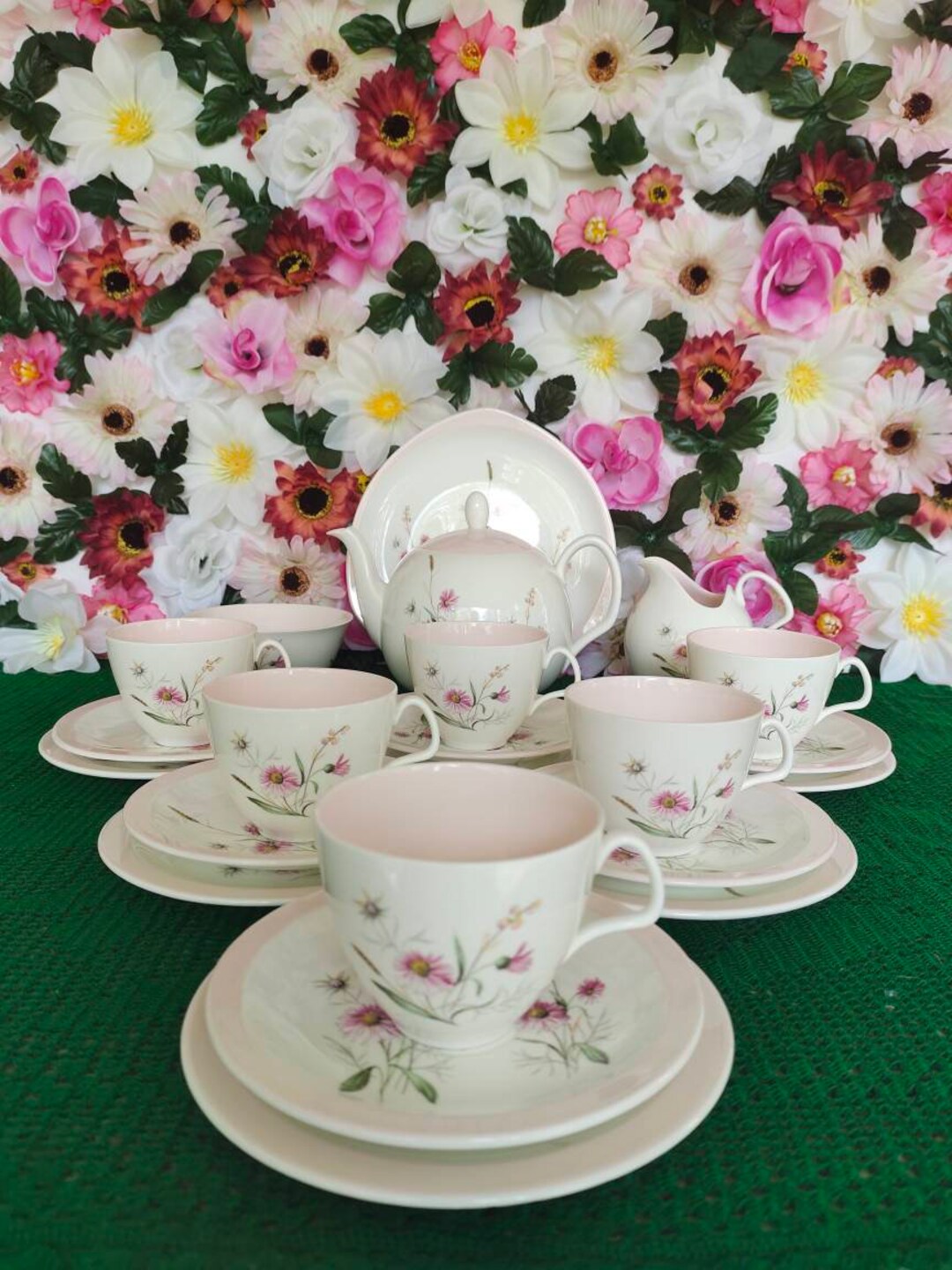 Foley Tea Set Vintage Foley China maytime Tea Set - Etsy Israel
