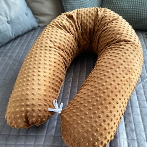 100% MINKY side sleeper pillow cuddle pillow XXL 170 cm SOFT positioning pillow relaxation pillow pregnancy pillow nursing pillow Loolay®