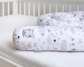 Rabbit Owl Beige Blue White Decorative Cushion Fabric Snake Draft Stopper LOOLAY® Super EASTER Gift!