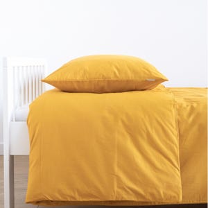 YELLOW Mustard yellow bed linen Baby bed linen Children&#39;s bed linen Youth bed linen All common bed sizes for children, teenagers and adults!