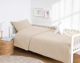 MUSSELIN Bedding for Children & Babies BEIGE 100% Cotton, soft and breathable IKEA Standard Sizes 80x80–150x200 Children's Bedding Loolay