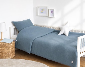 MUSSELIN Bedding for Children & Babies BLUE 100% Cotton, soft and breathable IKEA Standard Sizes 80x80–150x200 Children's Bedding Loolay