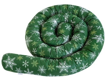 GREEN SNOWFLAKES Decorative Cushion Draft Stopper LOOLAY® Super Home Decor Christmas Decoration Christmas Gift!
