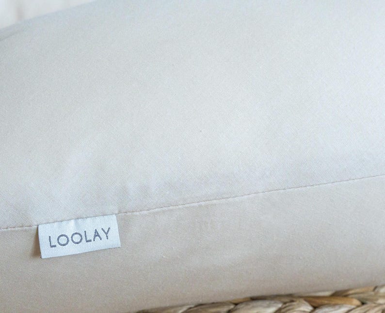 CLASSIC 100% Baumwolle Weiß, Grau, Beige (nicht gemustert) SEITENSCHLÄFERKISSEN Stillkissen Schwangerschaftskissen 170 & 190cm Bezug Kissen