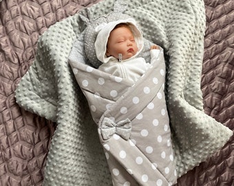 Impact blanket for baby cotton baby squirrel SOLO or with PILLOWs footmuff baby blanket plug pillow for infant car seat croissant blanket