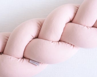Braided decorative cushion 100 150 200 300 400 cm Decorative cushion Pillow PINK Dusty rose COTTON Draught excluder Great home decoration Gift LOOLAY®