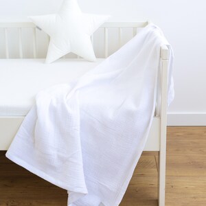 Weiß Ecru Beige Braun Gelb Rosa MUSSELIN Baumwolle Kühlende Sommerdecke Wickeldecke Baby 95x95 120x120 cm 150x200 cm Tuch Strand Decke Baby