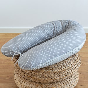 COVER for nursing pillow nursing pillow cover pillowcase pregnancy pillow side sleeper pillow 170 cm MINKY waffle pique cotton LOOLAY®