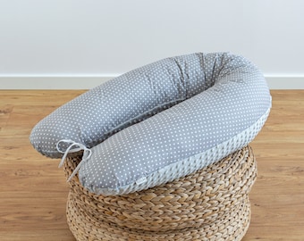 HOUSSE pour coussin d'allaitement housse de coussin d'allaitement taie d'oreiller coussin de grossesse coussin de couchage latéral 170 cm MINKY gaufré coton piqué LOOLAY®