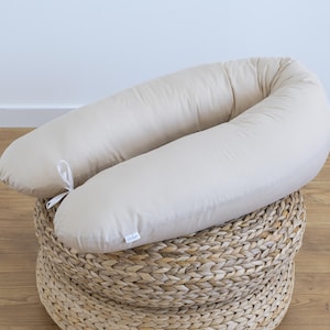 100% COTTON M-L & L-XL White, Grey, Beige (not patterned) SIDE SLEEPER PILLOW Nursing Pillow Pregnancy Pillow 170 190 cm Cover Pillow