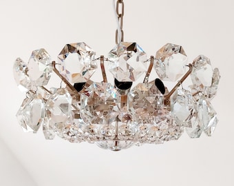 Stunning Bakalowits Diamond Chandelier, Mid Century, vintage Austrian