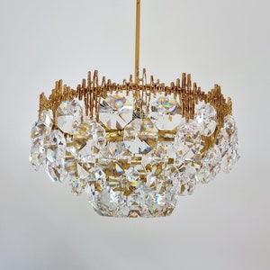 Rare Mid Century Palwa Crystal Chandelier