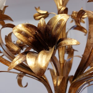 Hans Kögl Gilt Lily Chandelier