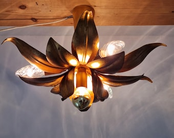 Mid Century Florentine Ceiling Lamp, Italy, 1960s