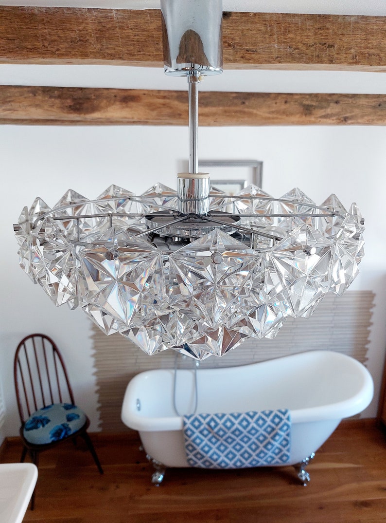 XL Kinkeldey 4 Tier Crystal Prism Chandelier Etsy