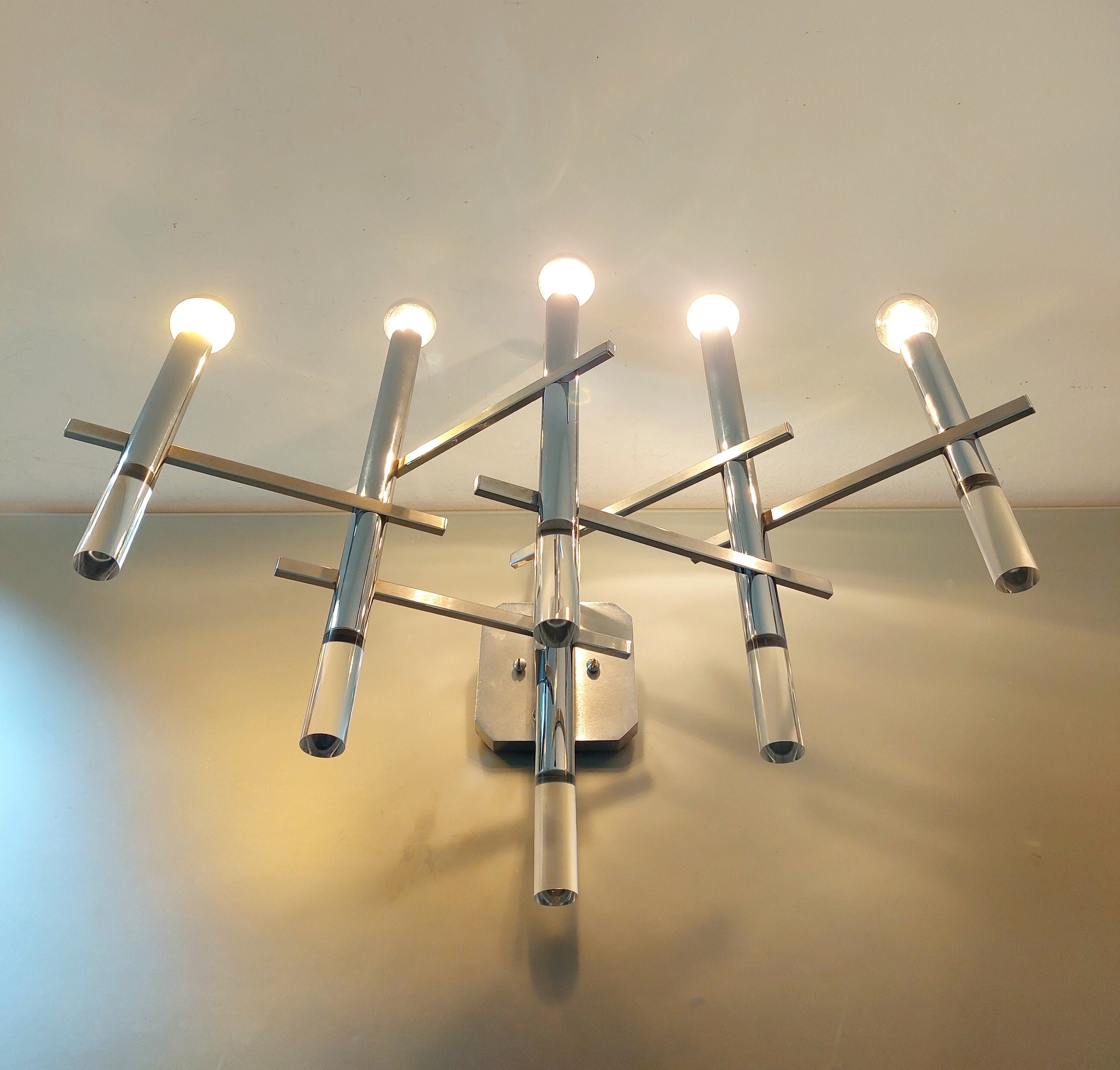 Gaetano Sciolari ウォールランプ ペア イタリア アンティーク Gaetano Sciolari ウォールランプ ペア イタリア アンティーク