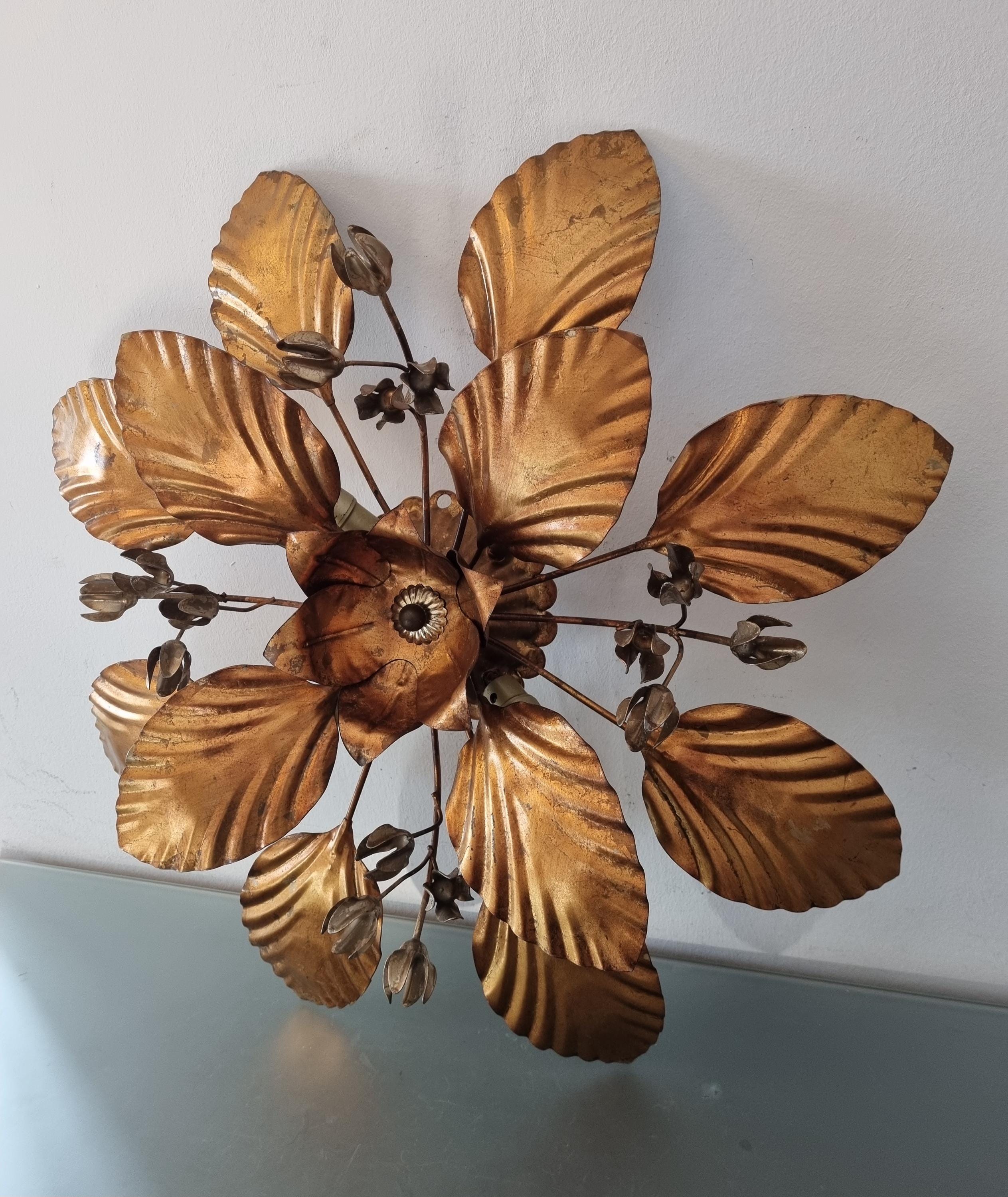 Lampe De Table Bakalowits & Söhne Style Régence - Laiton Et Cristal - Vintage