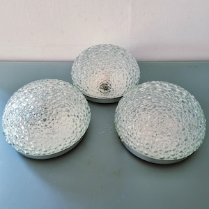 1 di 3 applique in vetro a bolle di metà secolo, anni &#39;70