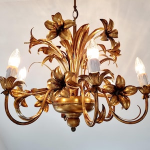 Mid Century Hans Kögl Lily Chandelier