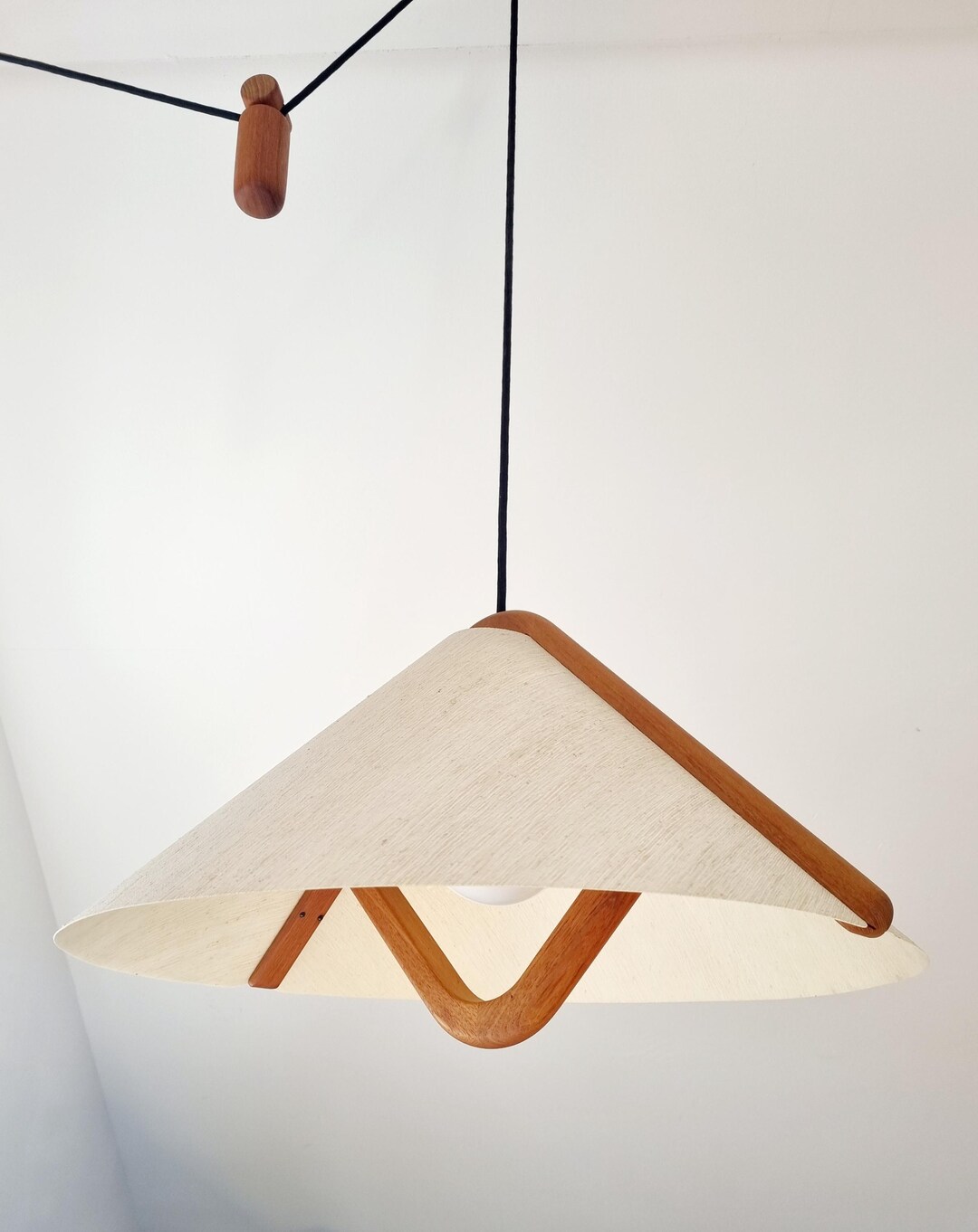 Mid Century Domus Pendant Lamp, Japandi, Scandi, Danish Mid Century Domus Pendant Lamp, Japandi, Scandi, Danish
