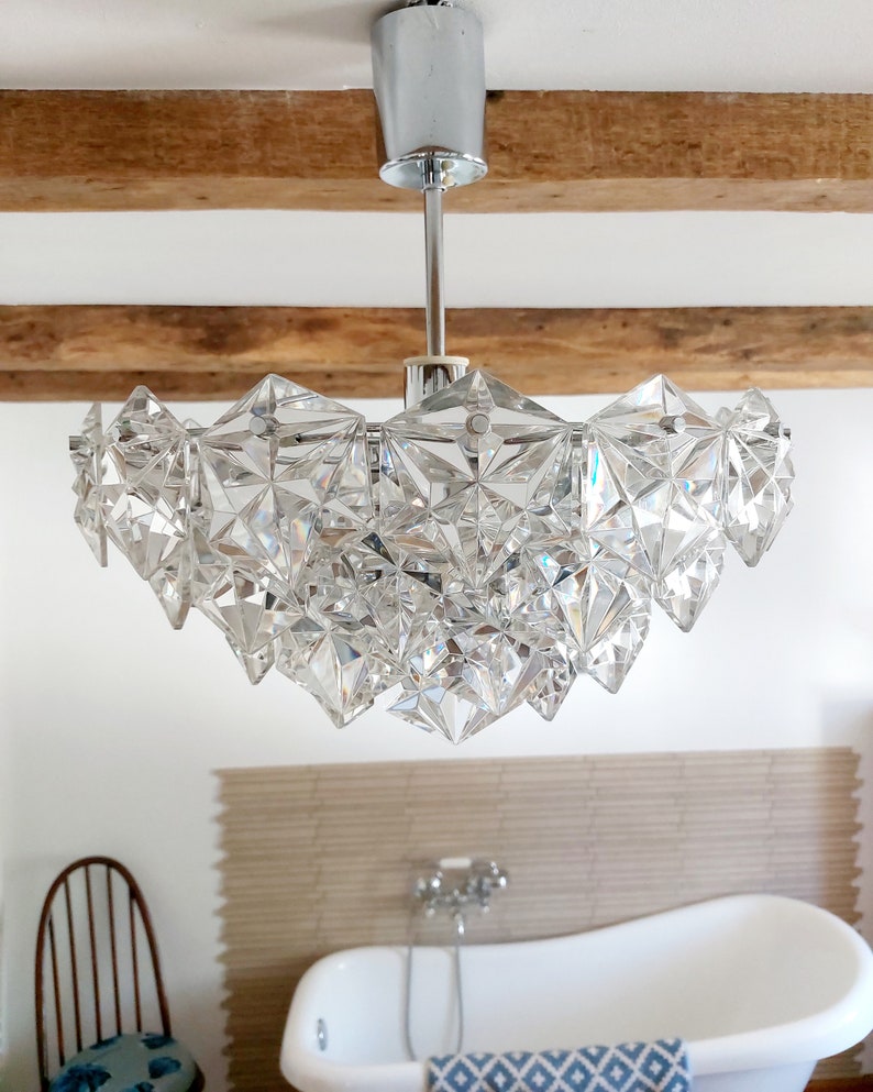 XL Kinkeldey 4 Tier Crystal Prism Chandelier Etsy