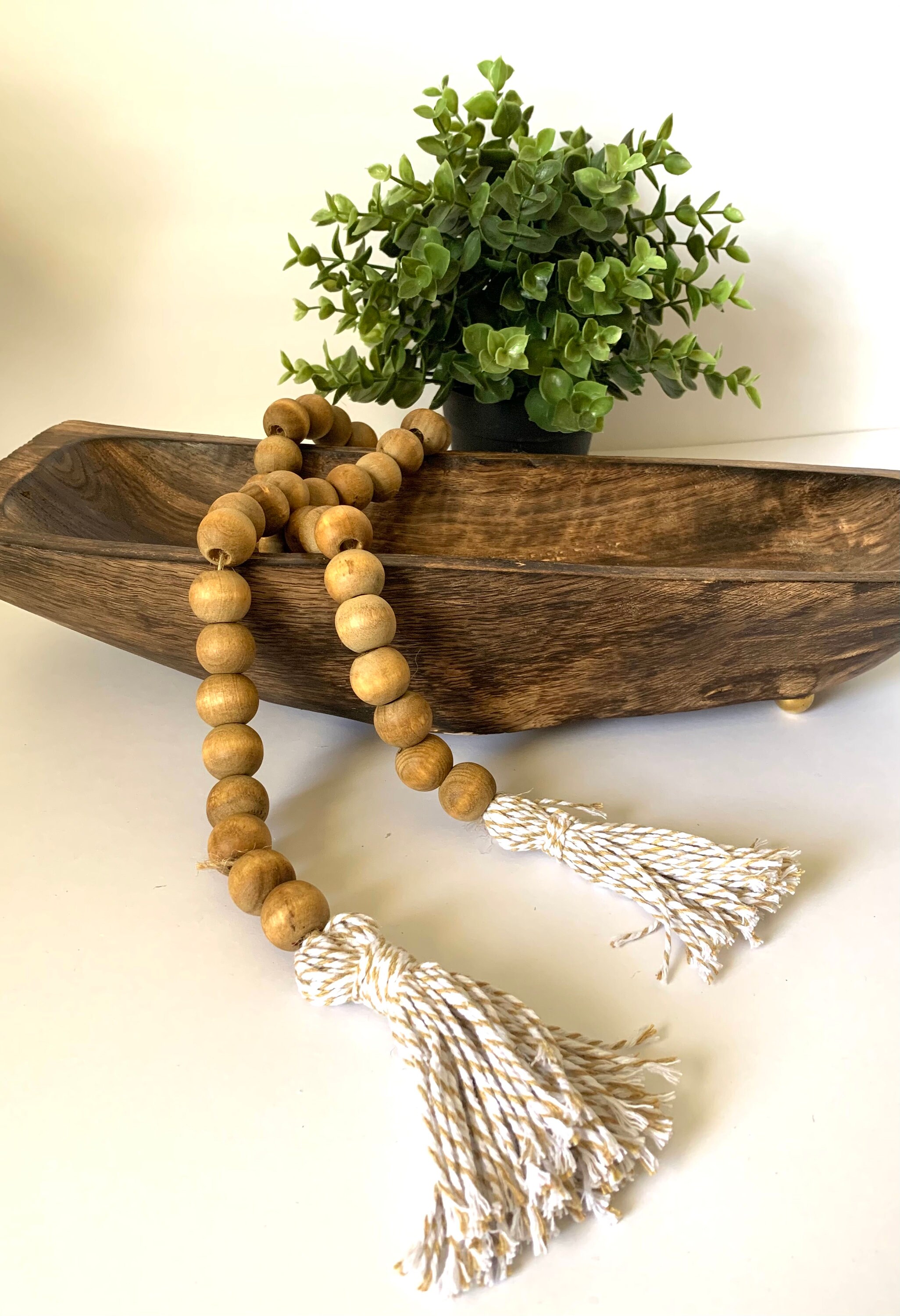 Wood Beads Decorative Beads Farmhouse Beads Wood Bead Etsy