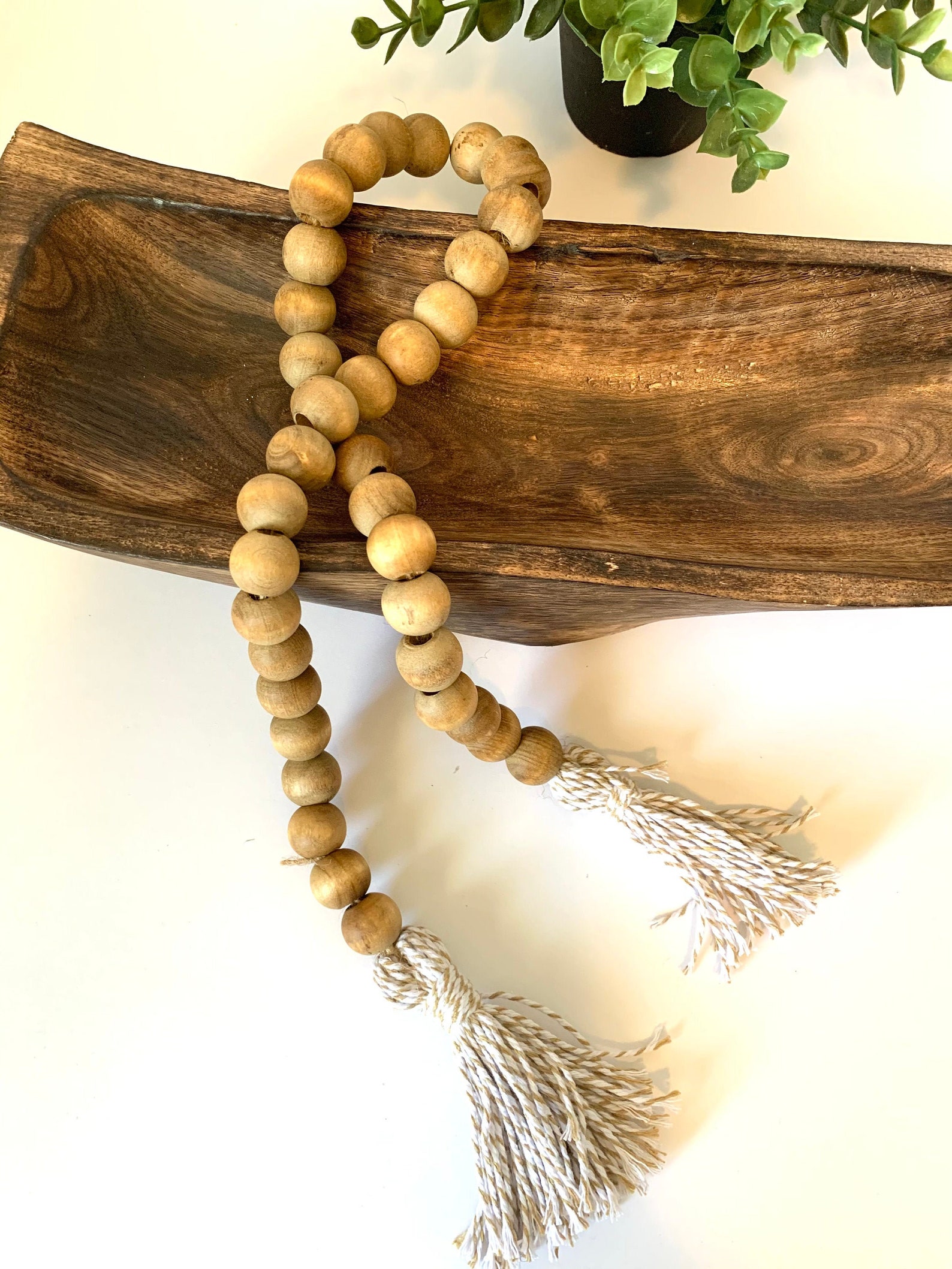 Wood Beads Decorative Beads Farmhouse Beads Wood Bead Etsy