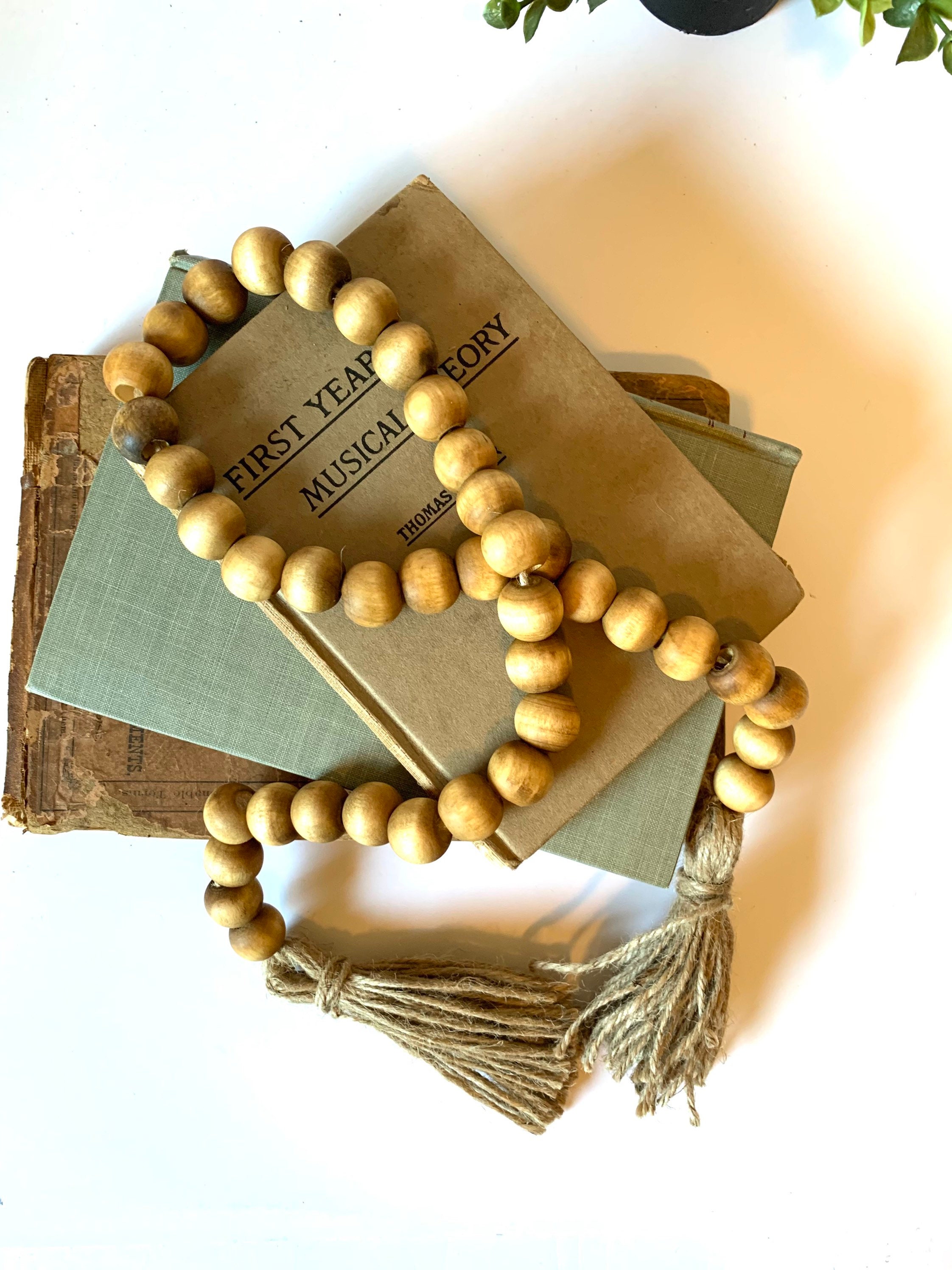 Wood Beads Decorative Beads Farmhouse Beads Wood Bead Etsy