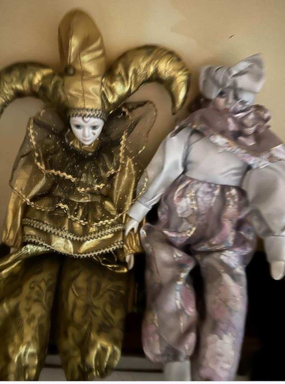 Vintage Porcelain Pierrot Clown Doll Etsy