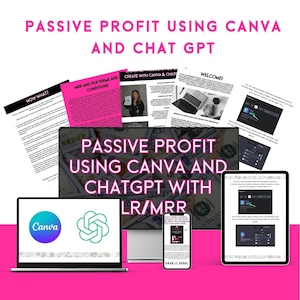 Flexibler Profit mit Canva und Chat GPT - Kommt mit Master Resell-Rechten, damit Sie mit 100% Profit bearbeiten und weiterverkaufen können! MRR / PLR