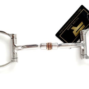 Western D-Ring Comfort Snaffle Bit with Copper Rollers. D-Ring Comfort Snaffle Bit