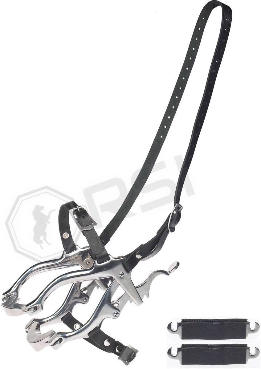 Horse Mouth Speculum, Horse Full Mouth Gag. Equine Dental Speculum With