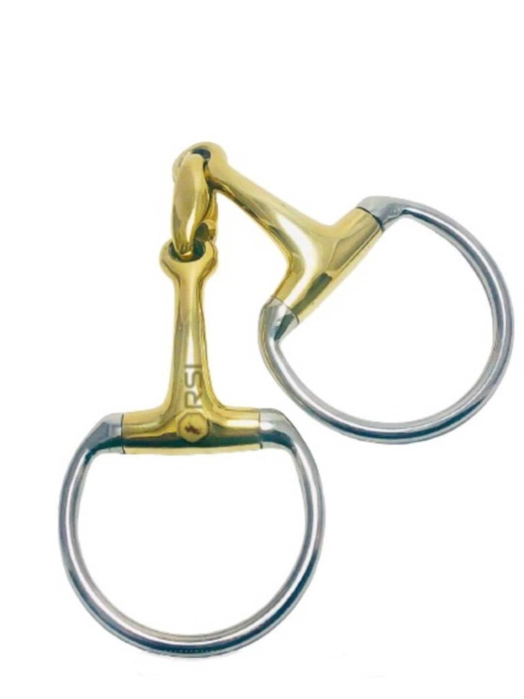 EGGBUTT GERMAN SILVER LOZENGE SNAFFLE BIT - 16mm Mouthpiece For Horse Riding, All Sizes Available
