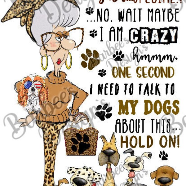 Crazy Dog Lady Etsy