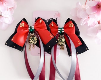 GAMING | Genshin | Clip ins | Hair bows | Cosplay