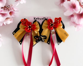 Chiori | Genshin | Clip ins | Hair bows