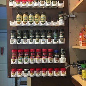 Sleek Wall Mount Spice Rack - Modern Kitchen Organization - Etsy