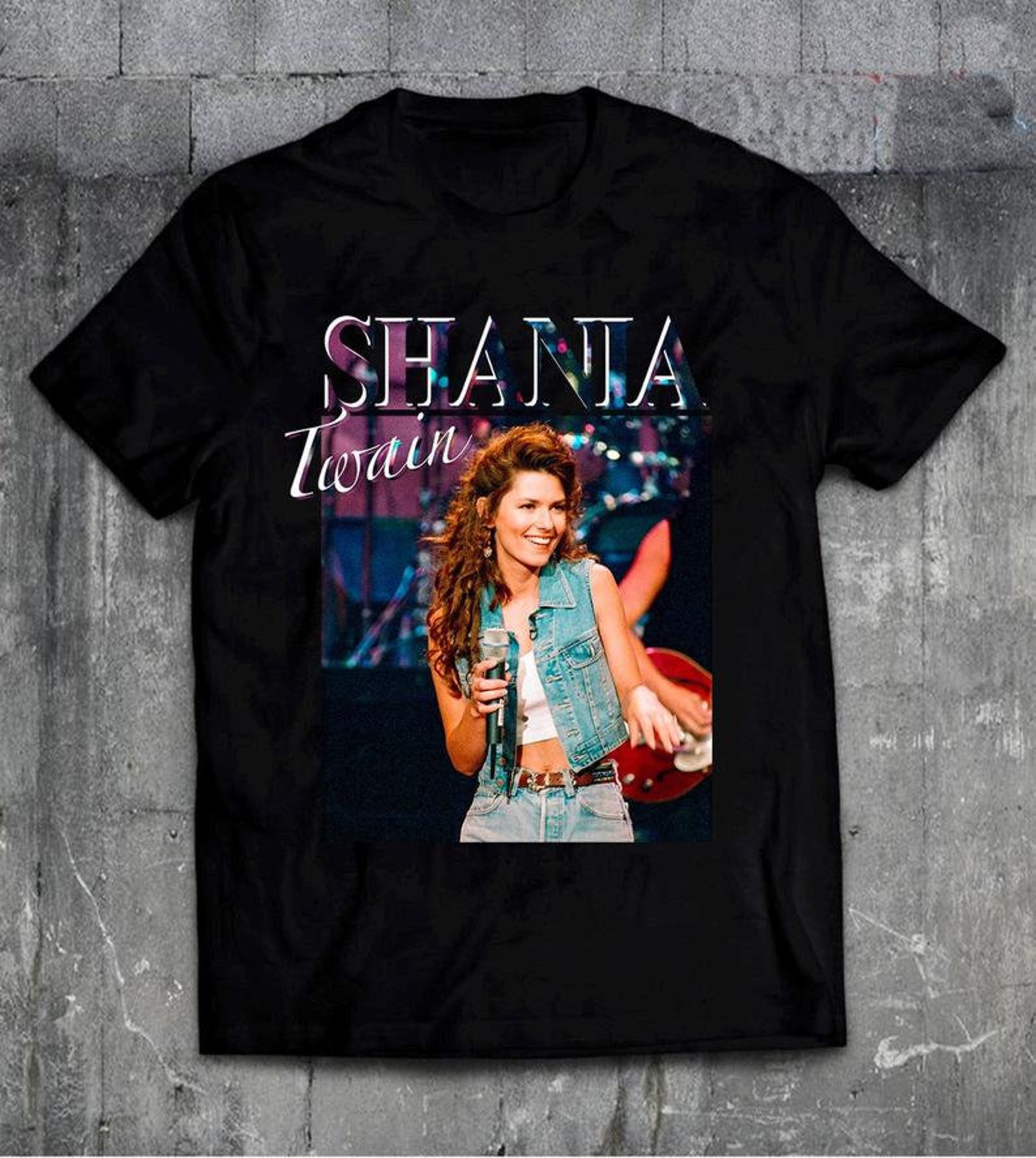 Shania Twain Tshirt Vintage Retro Shania Twain Inspired Etsy