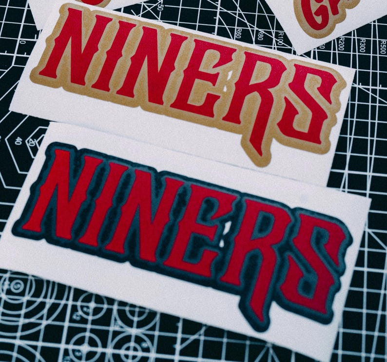 49ers Decal - San Francisco 49ers Niners Sticker - High Quality - Etsy
