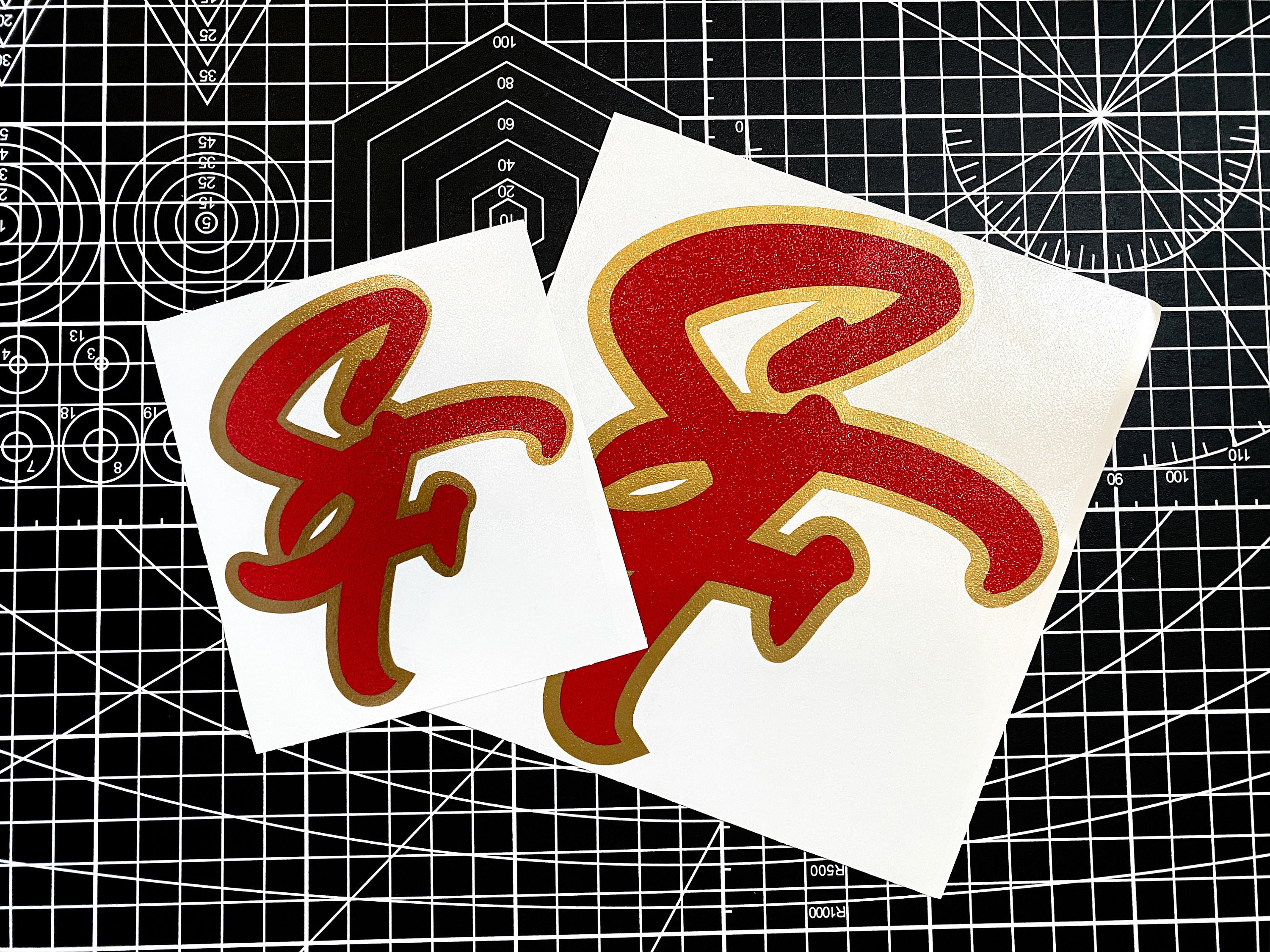 SF Decal - San Francisco 49ers Inspired - High Quality Sticker - 49ers ...